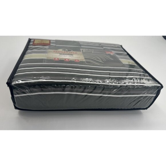 Mossy Oak Full Size Sheet Set 6 Piece Green Striped Hunting Lodge Cabin NEW - Picture 9 of 9